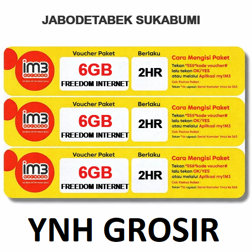 voucher indosat FREEDOM INTERNET 6GB 2HR JABODETABEK SUKABUMI